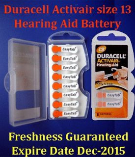 hearing aid batteries duracell 13 Super Fresh expire Dec 2015 Pack 40