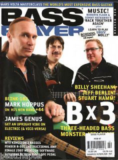 BASS PLAYER Magazine 2/2007 Mark Hoppus James Genus Jeff Berlin Stuart