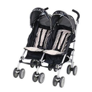 Graco Twin Ipo Side by Side Stroller In Platinum New
