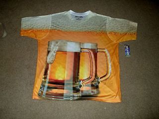 BEER Glass THEME T shirt SIZE M by Get a Life