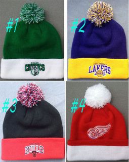 MIX Celtics REDWINGS BULLS LOS Beanies Cotton knit cap wool Hats NH04