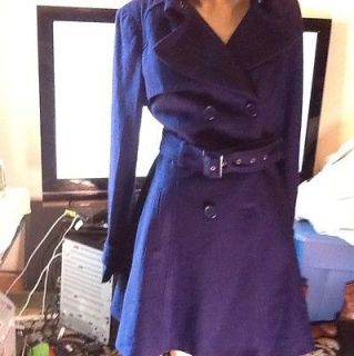 Bebe Fit And Flare Long Wool Coat Size M