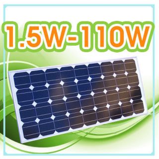 Pick One 12 V Solar Panel 1.5W,6 W,12 W,40 W,100 W,110 W Fit GRID TIE