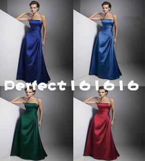 Satin Dress Formal Prom/Bridesmaid Cocktail Party Evening Dress Size 6