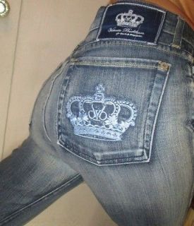 ROCK & REPUBLIC Victoria Beckham dvb Blue Royal Crown Madrid Jeans, 30