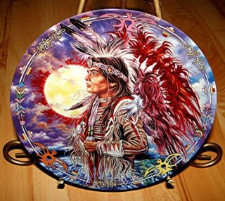 franklin mint plate american indian
