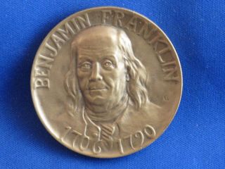 Benjamin Franklin New York University Bronze Medal B3138L
