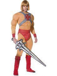 He Man Prince Adam (Adult) Costume with Wig and Sword   TV Cartoon