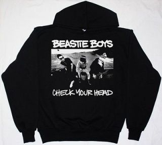 BEASTIE BOYS CHECK YOUR HEAD HIP HOP HOUSE OF PAIN HOODIE NEW BLACK