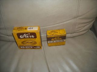 vintage Kerr canning lids 1box size 63, 1 wide mouth