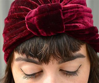 Velvet Turban 6 Colors Gypsy Vtg Headband Knot Tie Band Fashion