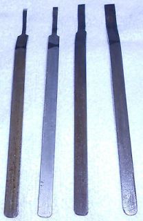 Chisels Bent Set w 1 Tool Steel 1/8, 3/16, 1/4, 3/8 Muzzle Loader