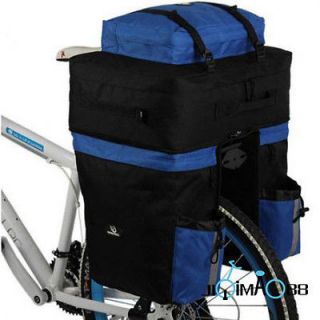 67L Cycling Bicycle Bag Bike rear seat bag pannier + Backpack With
