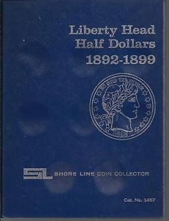 Newly listed Vintage Liberty Barber Half Dollar Shoreline Folder 1892