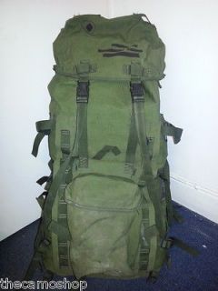 OG Army bergen rucksack waterproof military backpack long back metal
