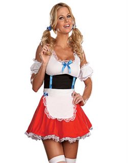 Sexy Womens Happy German Swedish Beer Girl Maid Halloween Costume M