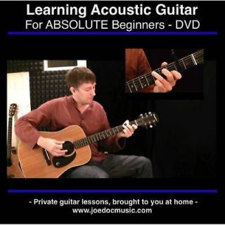 Learn To Play Guitar on DVD   Acoustic Lessons BEST BEGINNERS DVD