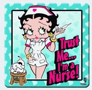 Betty Boop Trust Me… Im a Nurse Magnet