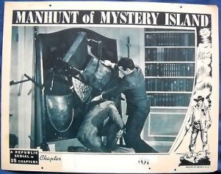 MANHUNT OF MYSTERY ISLAND MOVIE POSTER Chapt 7 The Death Drop Chair