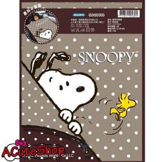 Peanuts Snoopy Soft Throw Blanket 47 x 59 Chocolate
