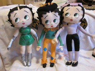 Betty Boop Soft Dolls Lot of 3 Kelly Toys Crane Prizes