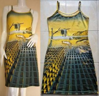Salvador Dali DISINTEGRATION OF MEMORY New Fine Art Dress Misses Size