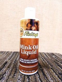 Fiebings Mink Oil Liquid Leather Conditioner 8 Oz
