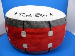Big Rock Star Drum Bed pillow 18Wx10H