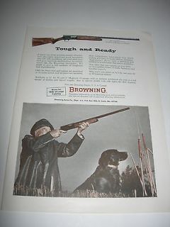 1966 BROWNING RIFLE AUTOMATIC 5 A 5 SHOTGUN GUN ORIGINAL PRINT AD e3b