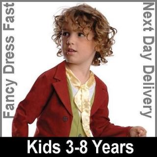 Child Licensed The Hobbit Bilbo Baggins Fancy Dress Costume Kids Boys