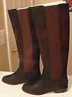 NEW KORS MICHAEL KORS Val Dark Brown Waxy Suede Boots 6.5 $395 (Save$