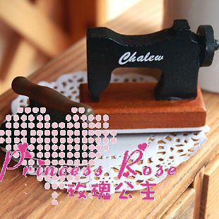 Japan Rubber Stamp   vintage wood sewing machine   Happy Birthday