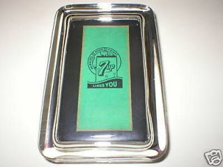 Seven Up 7 UP Soda Pop Bottle Likes You Advertising Logo Sign Glass