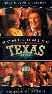 BILL & GLORIA GAITHER new vhs video HOMECOMING TEXAS STYLE w