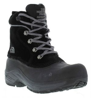 The North Face Genuine Chilkats Lace Youth Black Zinc Grey Boots Sizes