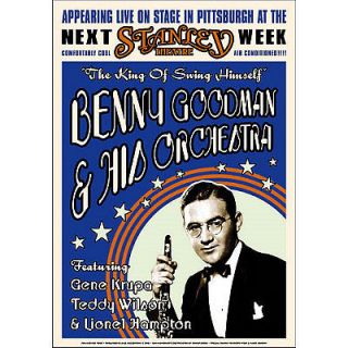 Benny Goodman Orchestra Jazz POSTER Gene Krupa NEW