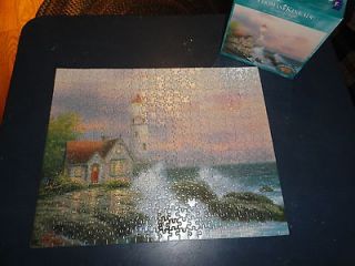 Thomas Kinkade 500 Piece Cork Jigsaw Puzzle Beacon of Hope