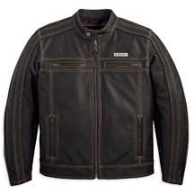 Harley Davidso n Mens Trenton Leather Jacket 97106 12VM