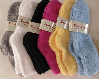 Pair NEW Kenneth Jones Sox   Plush,Soft,War m & Fuzzy Socks / Solid