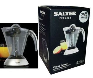 New Salter Precise Citrus Juicer 1L Liter Press Electric