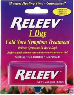 Releev 1 Day Cold Sore Symptom Treatment .2 oz (6 ml)