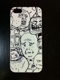 MEME/RAGE FACE iPhone 5 case cover okay, y u no, forever alone, troll