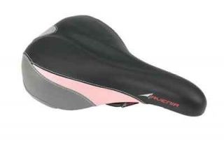 Comfy Deluxe Gel Bike / Cycle Comfort Seat / Saddle Womens Black/Pink