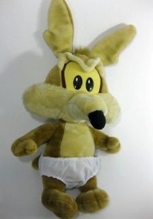 Coyote LARGE 23 Baby Diapers Plush Road Runner Stuffed Animal 1997