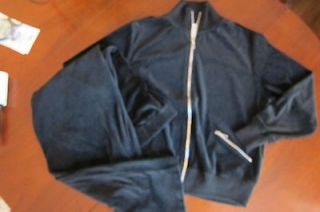 Coldwater Creek Black Warm Up Suit Two Piece Velour Outfit So