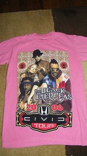 Black Eyed Peas Fergie tour t shirt top size M pink 2006 civic tour