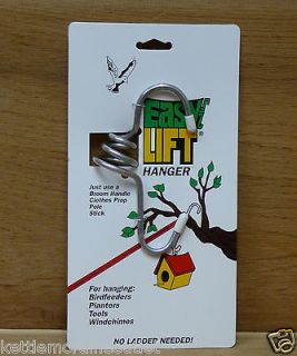 Inch Easy Lift Hanger Bird Feeder, Bird House, Plant, Tool Hanger