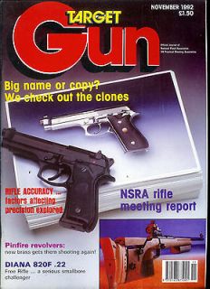 GUN November 1992   Diana 820F, pinfire, Webley revolver, black powder