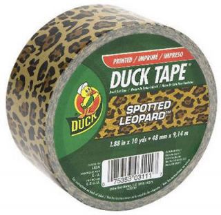 Printed Duck® Brand Duct Tape Leopard Print, Duct Tap™ 1 Roll