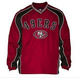 San Francisco 49ers Official NFL Slotback Pullover Jacket S M L XL XXL